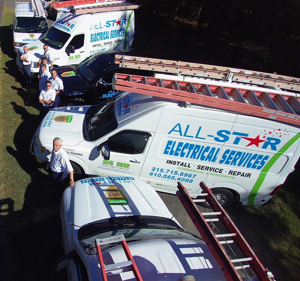 AllStar Electrical Services- Team Photo from Above