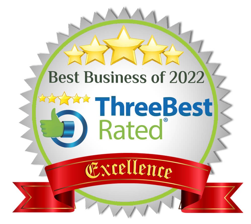 A stamp graphic from ThreeBest Rated reading: Best Business of 2022: All Star Electrical Services, LLC
